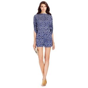 DVF Diane von Furstenberg Soleil silk printed romper size 0